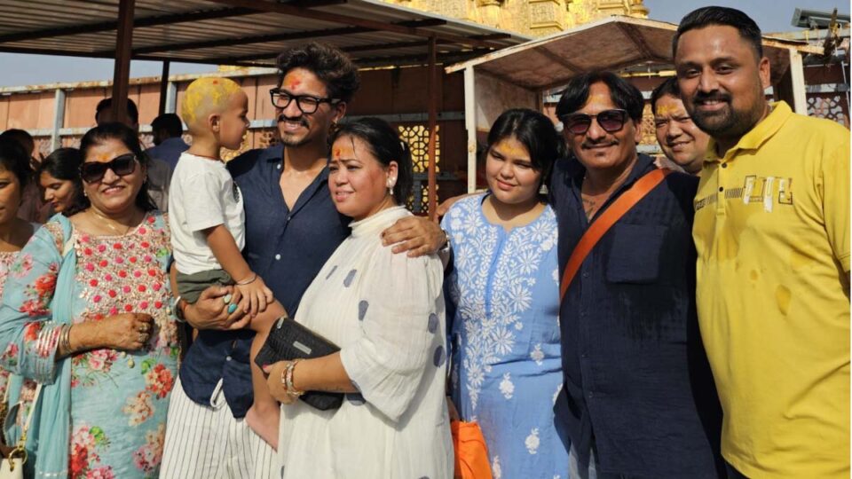 Comedian Bharti Singh and Harsh Limbachia visited Ambaji with their family