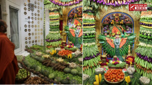 1000 kg of vegetables were decorated to Srikashtabhanjan Dev Hanumanji Photos