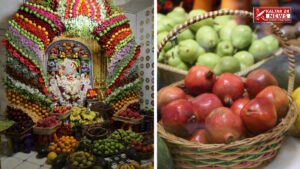 Flowers and Fruits and Annakut Decoration Sarangpur Hanumanji Mandir Photos