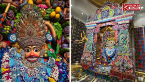 Srikashtabhanjandev Dada was given a special wagha and the throne was decorated with more than 5500 kg of chocolate