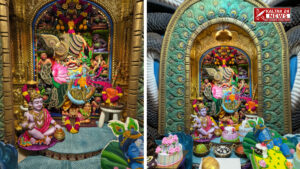 Shrikashtabhanjandev Dada Mayurpankh and Shrikrishna's divine decoration of Seshnag Leela