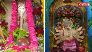 Srikashtabhanjan god Hanumanji was divinely decorated with panchamukhi themed wagha and throne