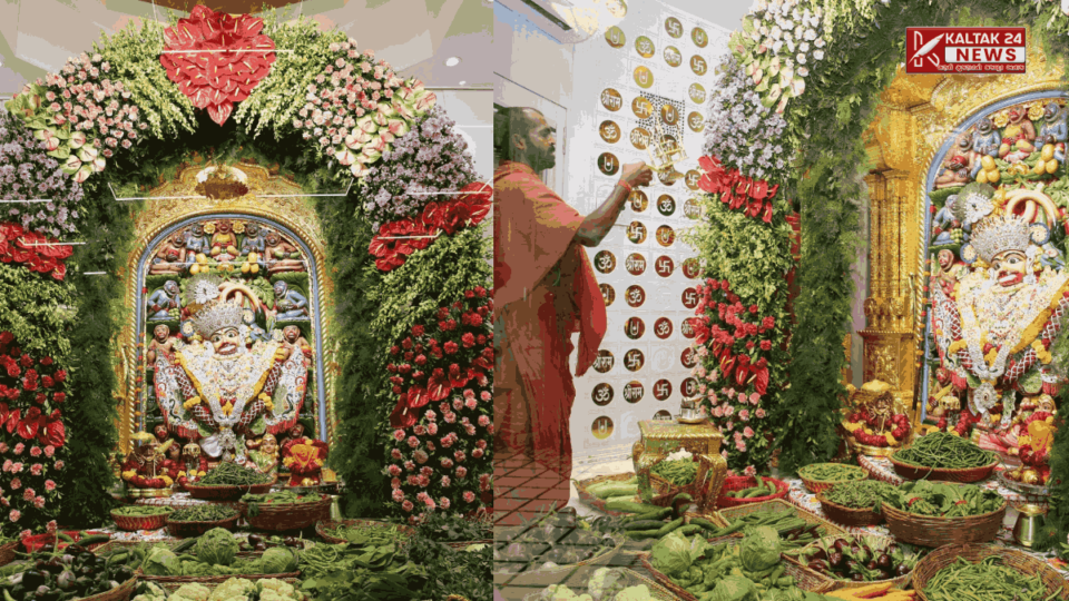 Shri Kashtabhanjandev Hanumanji Dada was decorated with flowers and various types of vegetables (Hatdi Darshan)-botad-news