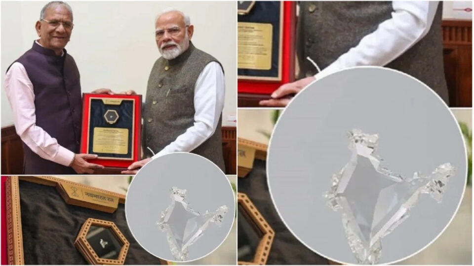 govind-dholakia-presents-natural-diamond-navbharat-ratna-to-pm-modi-symbolizing-dreams-of-new-bharat-surat-news