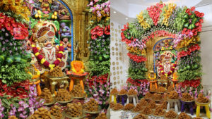 shree-kashtabhanjandev-dada-was-divine-decoration-of-sevanti-flowers-and-the-food-of-mohanthal-blessed-by-millions-of-devotees-at-botad