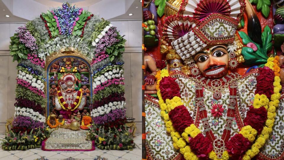 shri-kashtabhanjandev-hanumanji-dada-was-presented-with-divine-decorations-of-sevanti-flowers-and-a-food-basket-of-500-kg-of-jaggery-botad